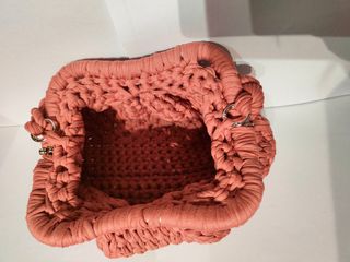 Borsa uncinetto rosa