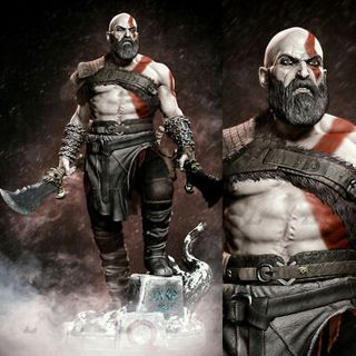 KRATOS figura pintada del vídeojuego god of war