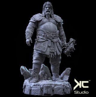 KRATOS figura pintada del vídeojuego god of war