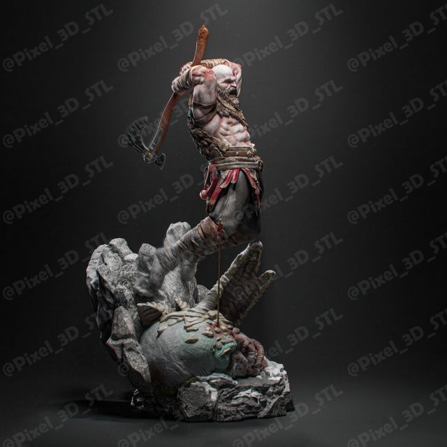 KRATOS figura dipinta del videogioco dio della guerra
