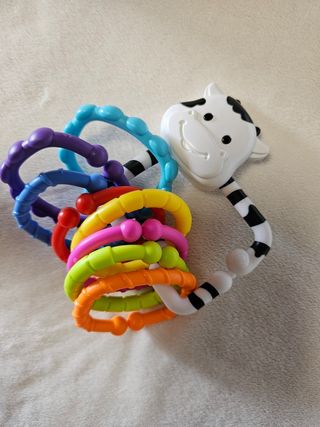 Sonajero vaquita bebé