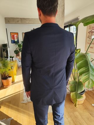 Traje azul Zara