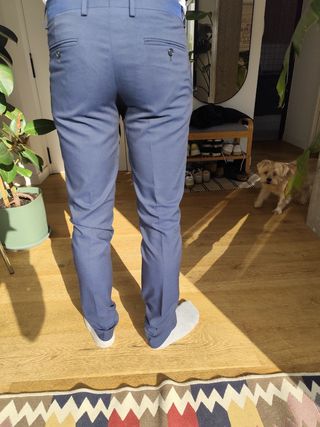 Traje azul Zara