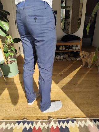 Traje azul Zara