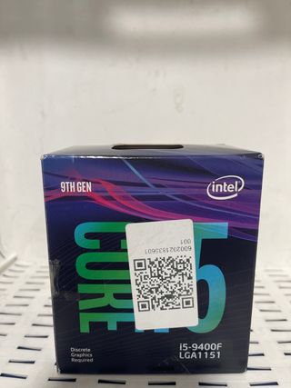 Disipador con caja Intel i5 9400f