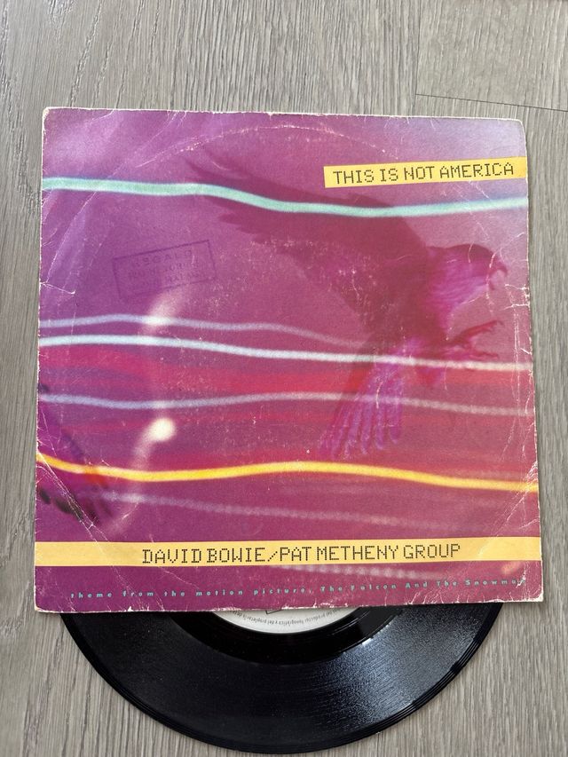 Bowie Pat Metheny single vinilo this is america