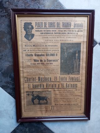 Carteles Toros Granada: Antigüedades