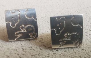 Pendientes TOUS plata cuadrados