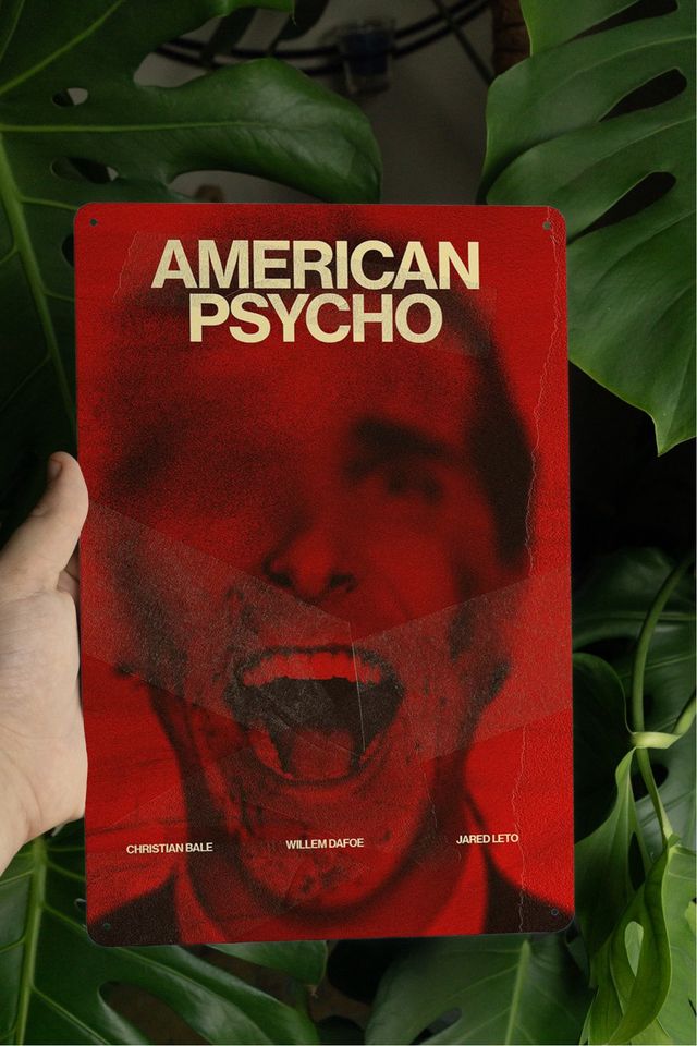 American Psycho Targa Decorativa in Alluminio