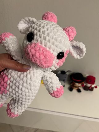 Peluche mucca amigurumi