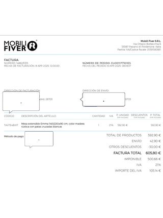 Mesa comedor Italiana MobilyFiver 140( 220)*90