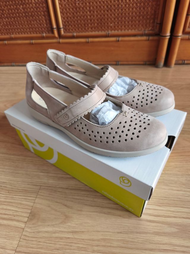 Bailarinas de piel ajustables