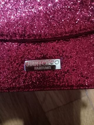 Jimmy Choo Pochette Rossa Glitter