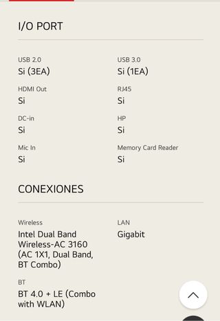 Ordenador de mesa LG Ordenador All & One LG22v24.