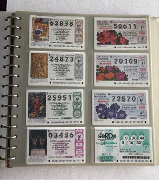 Albúm Décimos Lotería desde 1994 hasta 1998  