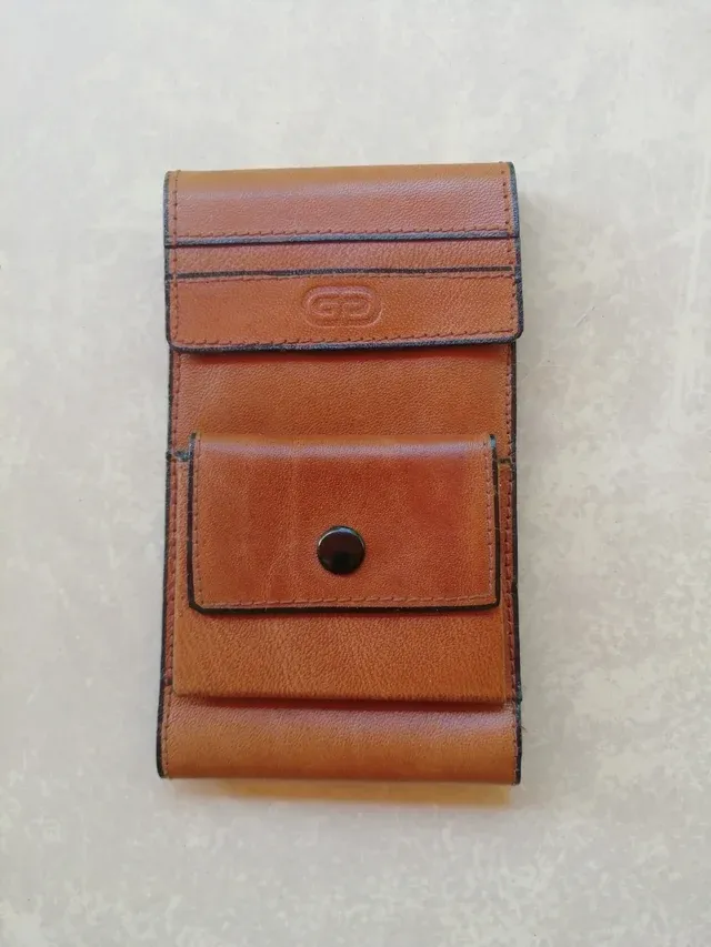 Funda vintage de cuero auténtico