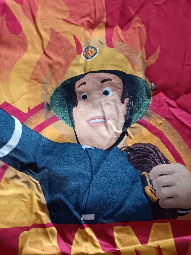 Set lenzuola  singole Sam il pompiere