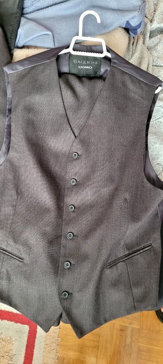 Traje gris BAGLIONI UOMO complemento, 3 piezas.