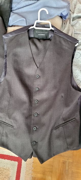 Traje gris BAGLIONI UOMO complemento, 3 piezas.
