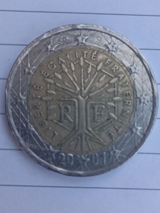 Moneda 2€ Francia 2001 - Árbol de la Vida