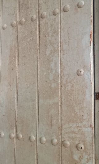 Completa. Puerta antigua 2 hojas 2,38m alto x