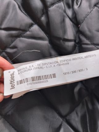 Chaquetón. Sra. Lefties