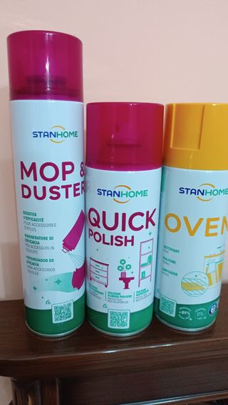 Stanhome: Mop&Duster, Quick Polish, Oven Cleaner