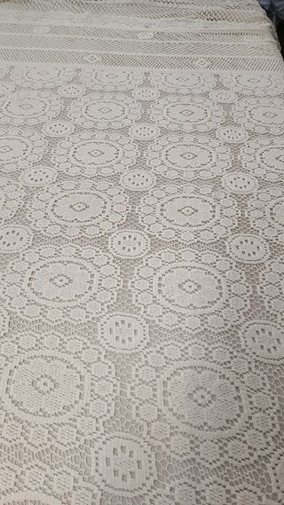 Centrotavola uncinetto cotone bianco