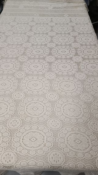 Centrotavola uncinetto cotone bianco