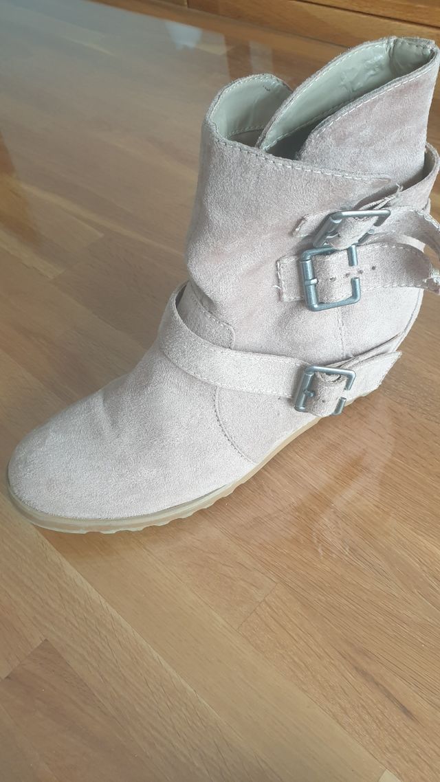 Botas mujer ante beige
