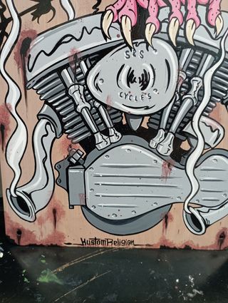 Insegna Panhead Harley Davidson