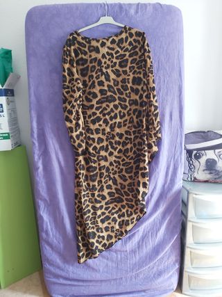 Bluson largo de leopardo
