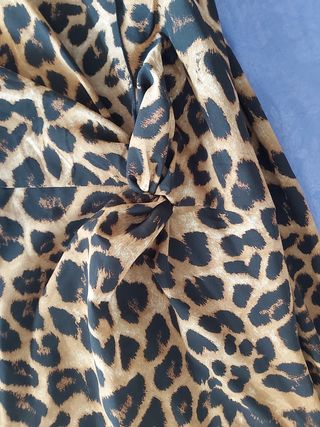 Bluson largo de leopardo
