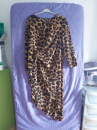 Bluson largo de leopardo