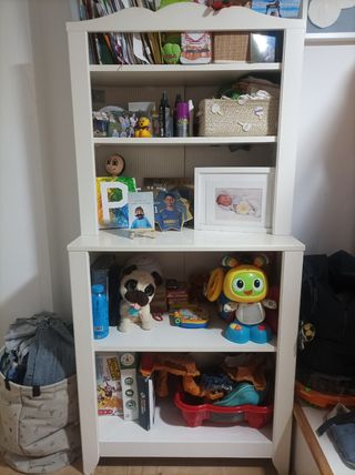 Estantería blanca Ikea - Librería infantil