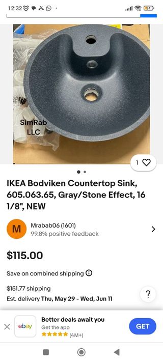 Lavabo de Ikea moderno