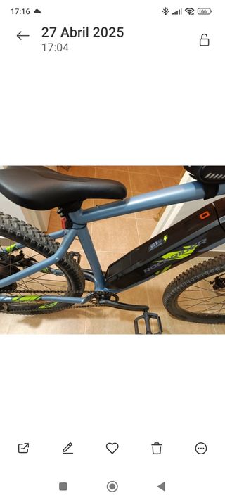 Bicicleta de montaña electrica rockrider