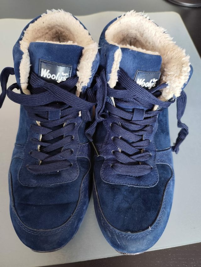 Botas Woolys borreguillo azul marino