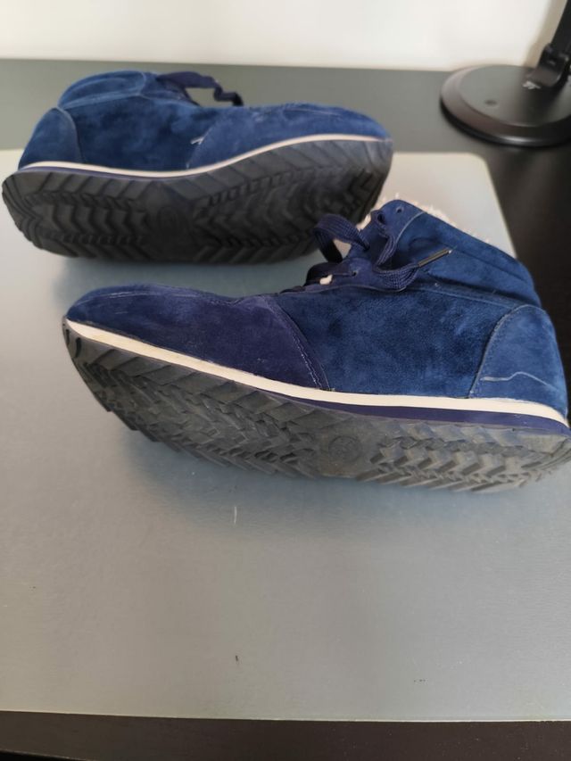 Botas Woolys borreguillo azul marino