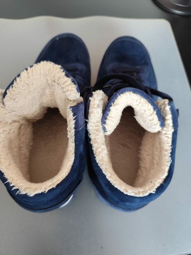 Botas Woolys borreguillo azul marino