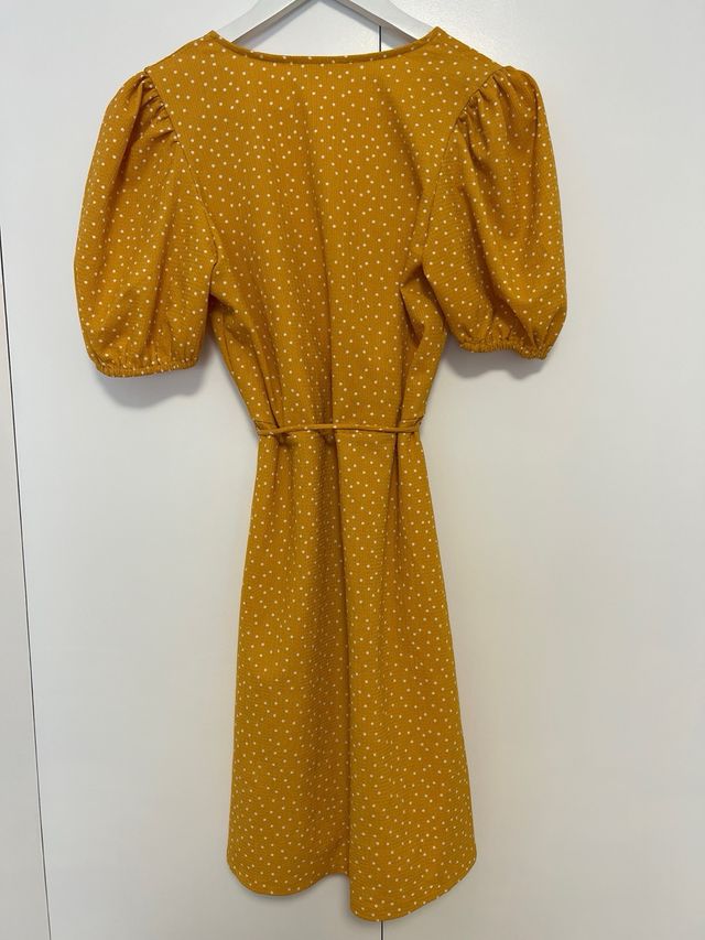 Abito a pois color senape Mango - Taglia S
