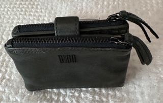 Cartera y monedeto de piel BIBA.
Color verde.