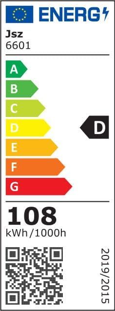 Lámpara moderna techo led rectangular negra 105cm
