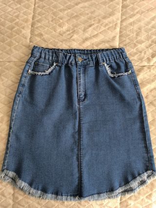 Falda denim