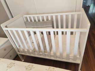 Cuna bebé - Blanca con estrellas