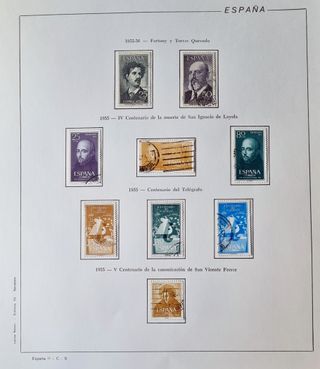 Album con sellos usados de España del 1950 al 1969