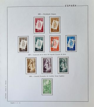 Album con sellos usados de España del 1950 al 1969