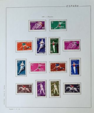 Album con sellos usados de España del 1950 al 1969