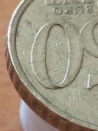 50 Céntimos de Euro año 1999 Error de Acuñación