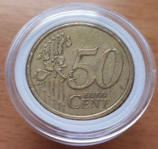 50 Céntimos de Euro año 1999 Error de Acuñación